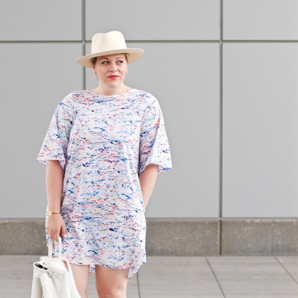 COS Multicolor Abstract Mini Dress
